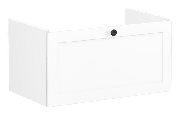 VitrA Root Classic 80cm 1 Drawer Washbasin Unit - Matt White